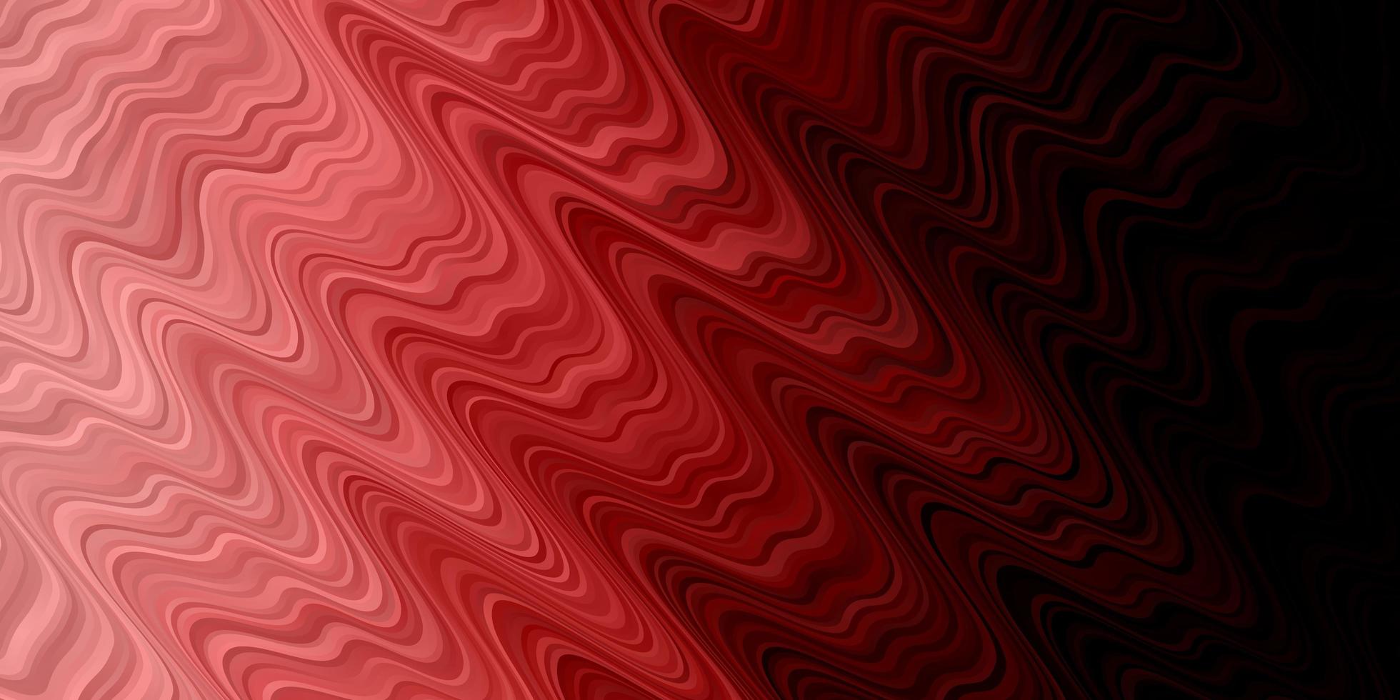 Fondo de vector rosa claro, rojo con líneas dobladas.