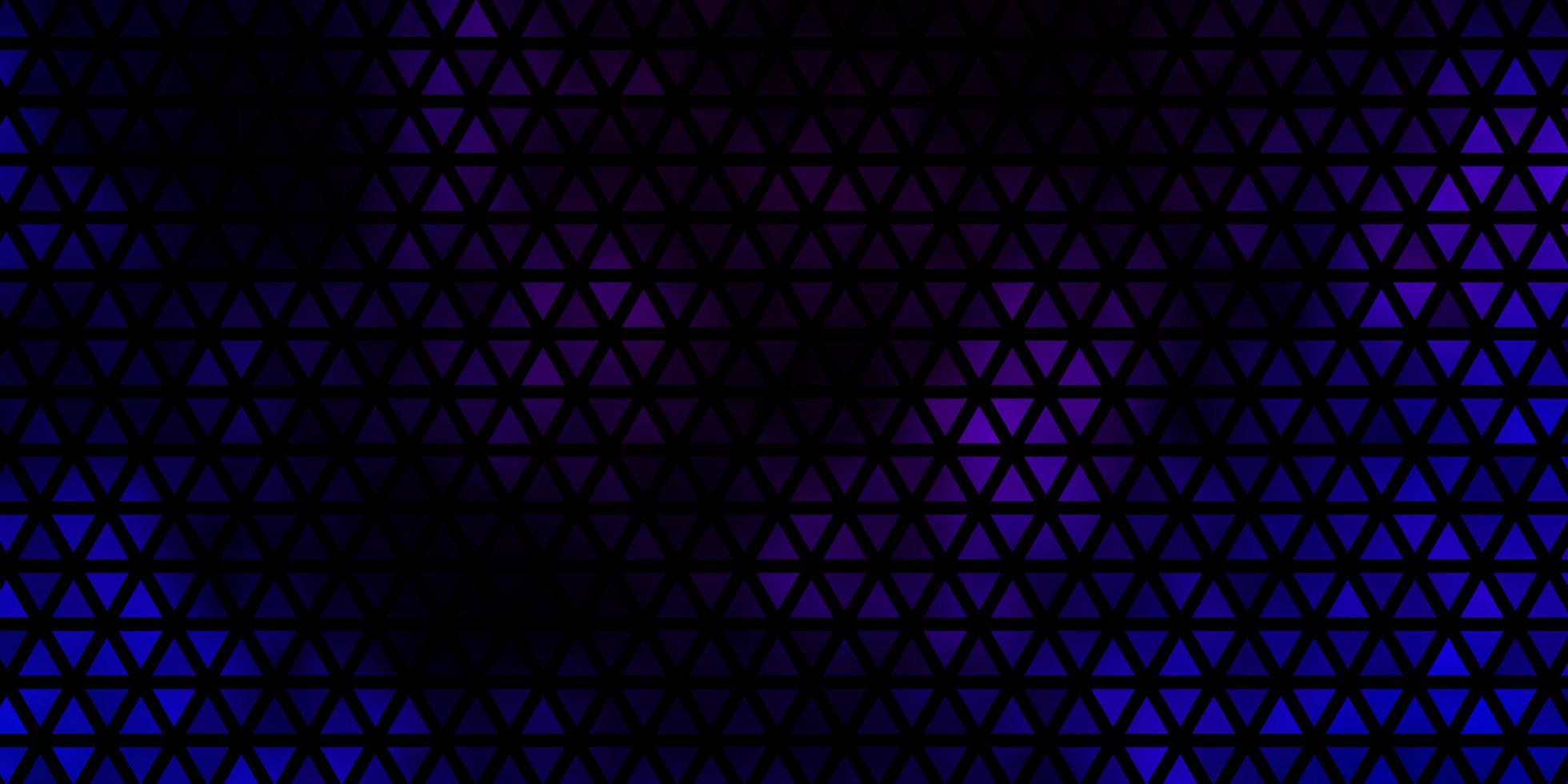 Dark Pink, Blue vector backdrop with lines, triangles.