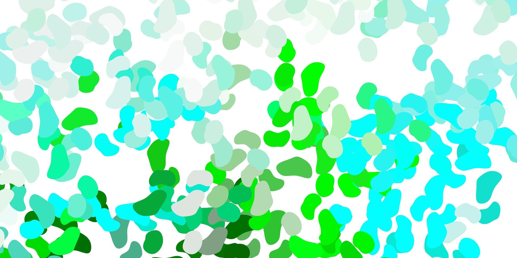 Light blue, green vector pattern with abstract shapes.