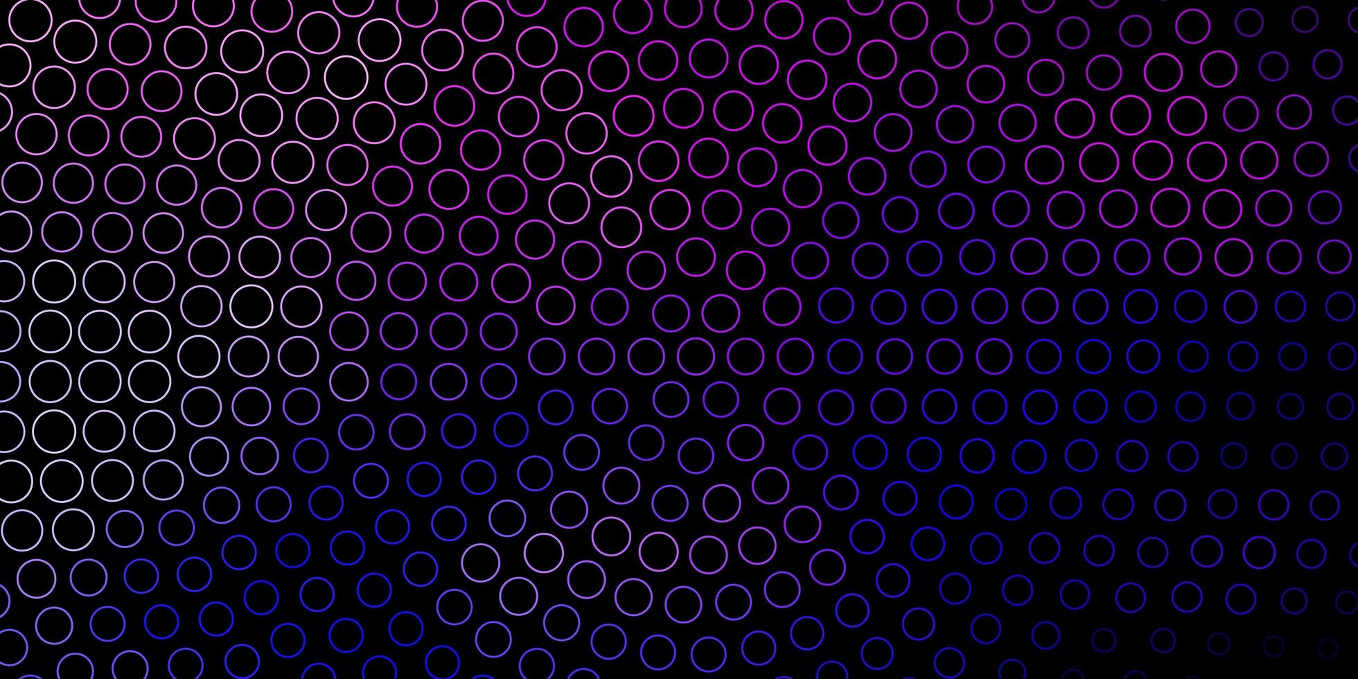 Dark Pink, Blue vector layout with circles.