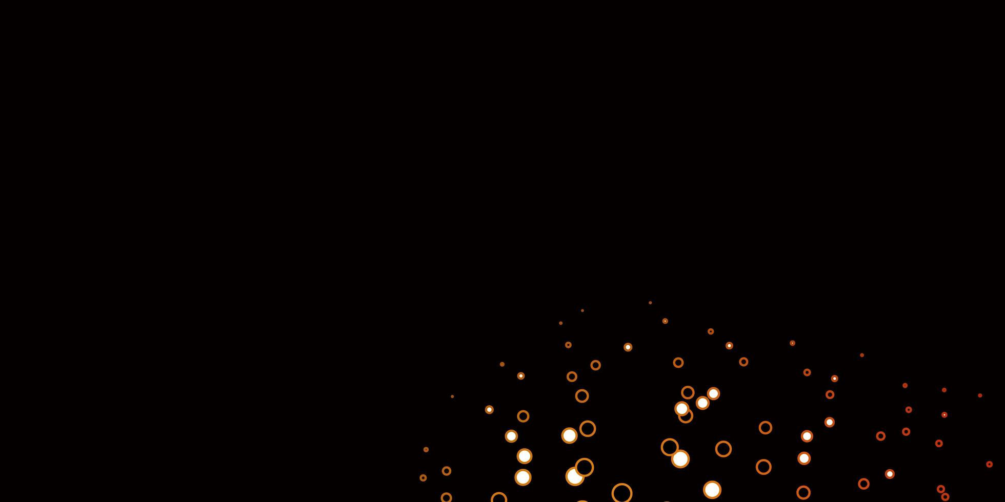 Dark Orange vector template with circles.