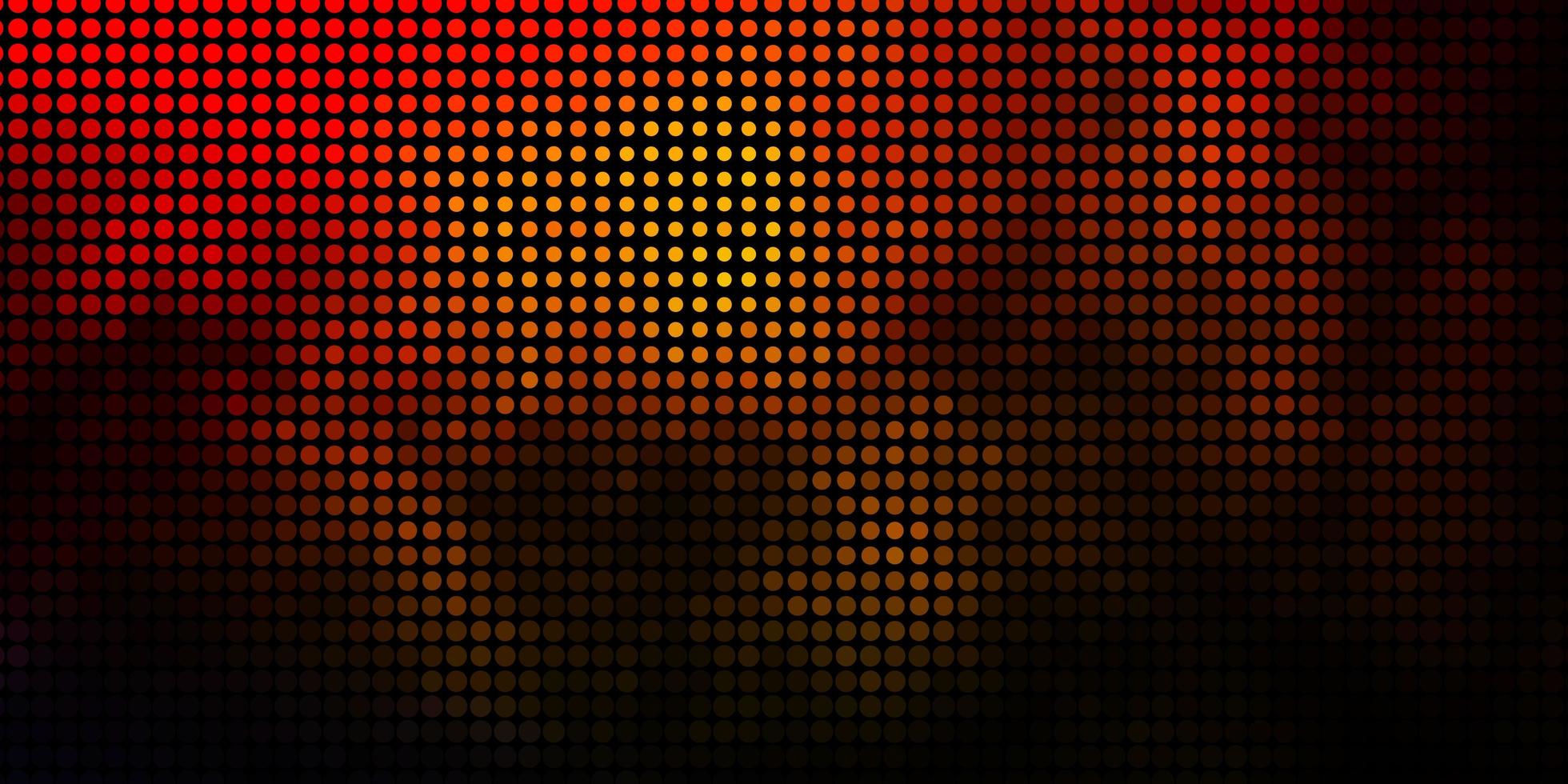 Dark Orange vector backdrop with circles.