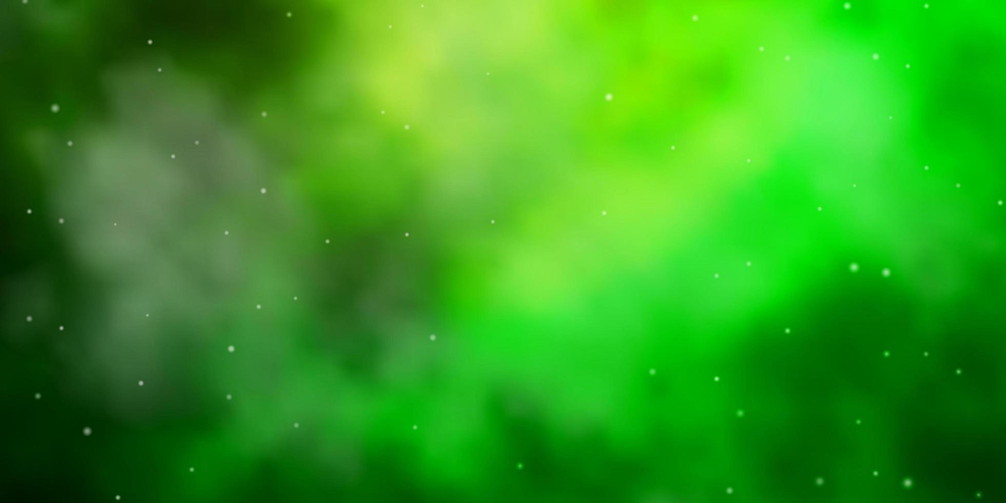 Light Green vector texture with beautiful stars.