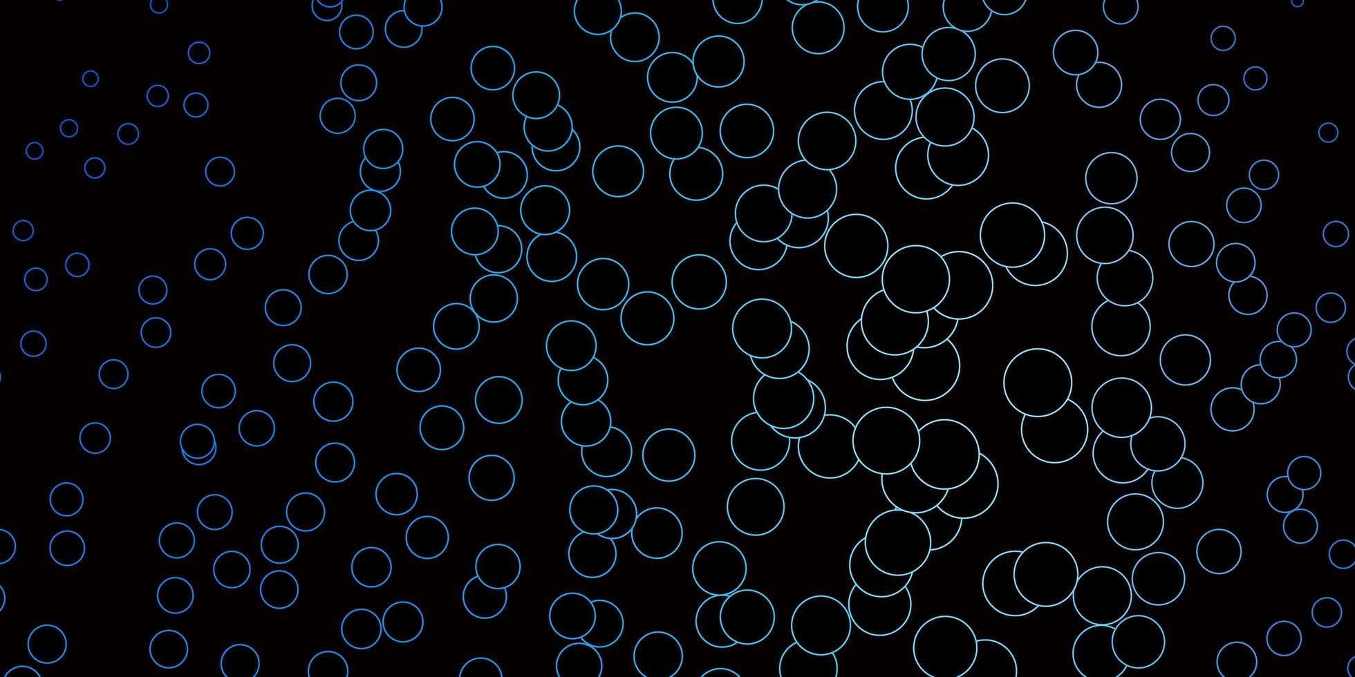 Dark BLUE vector texture with disks.