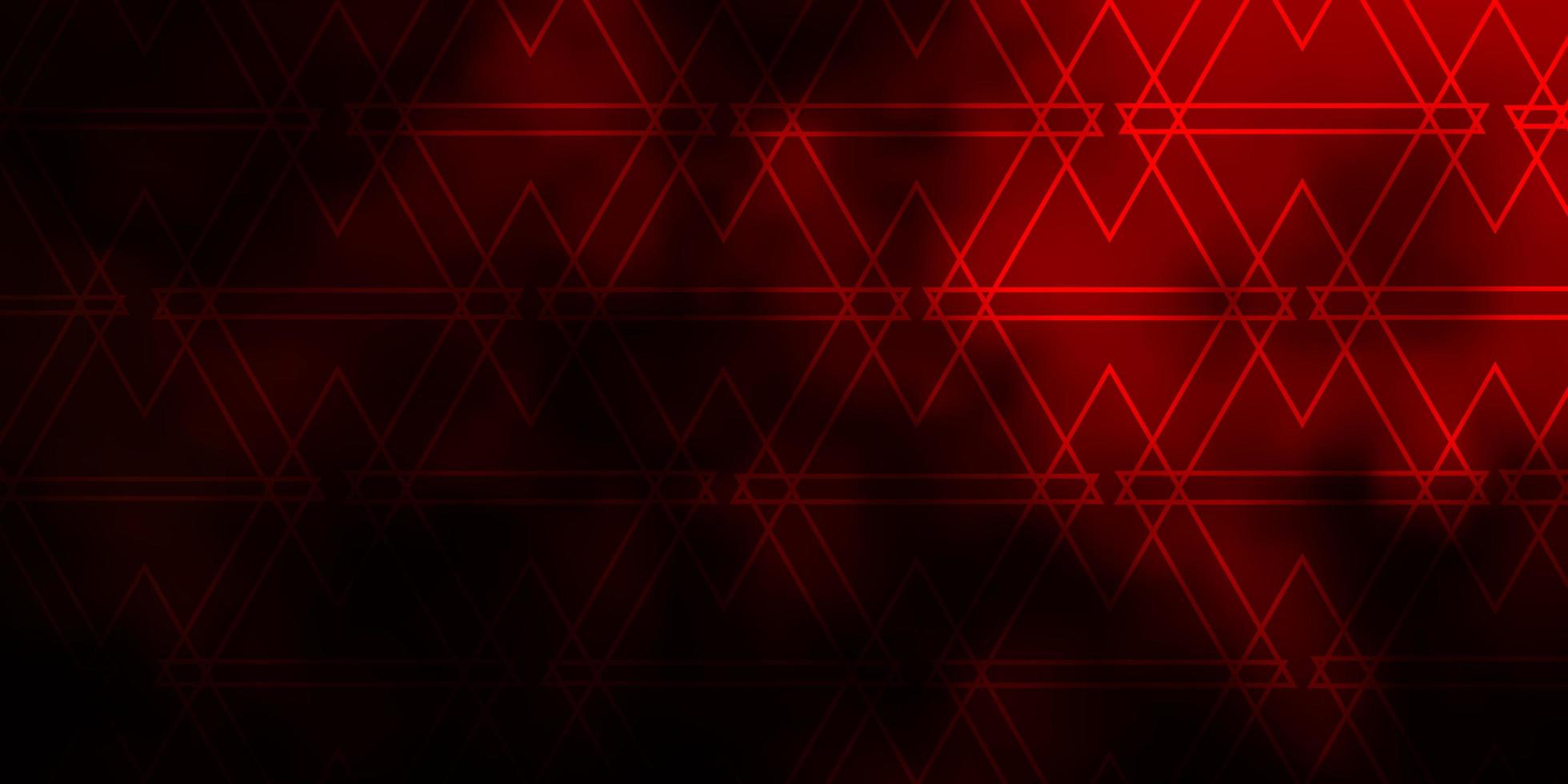Fondo de vector rojo oscuro con estilo poligonal.