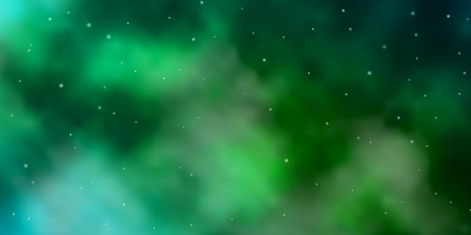 Light Green vector texture with beautiful stars.