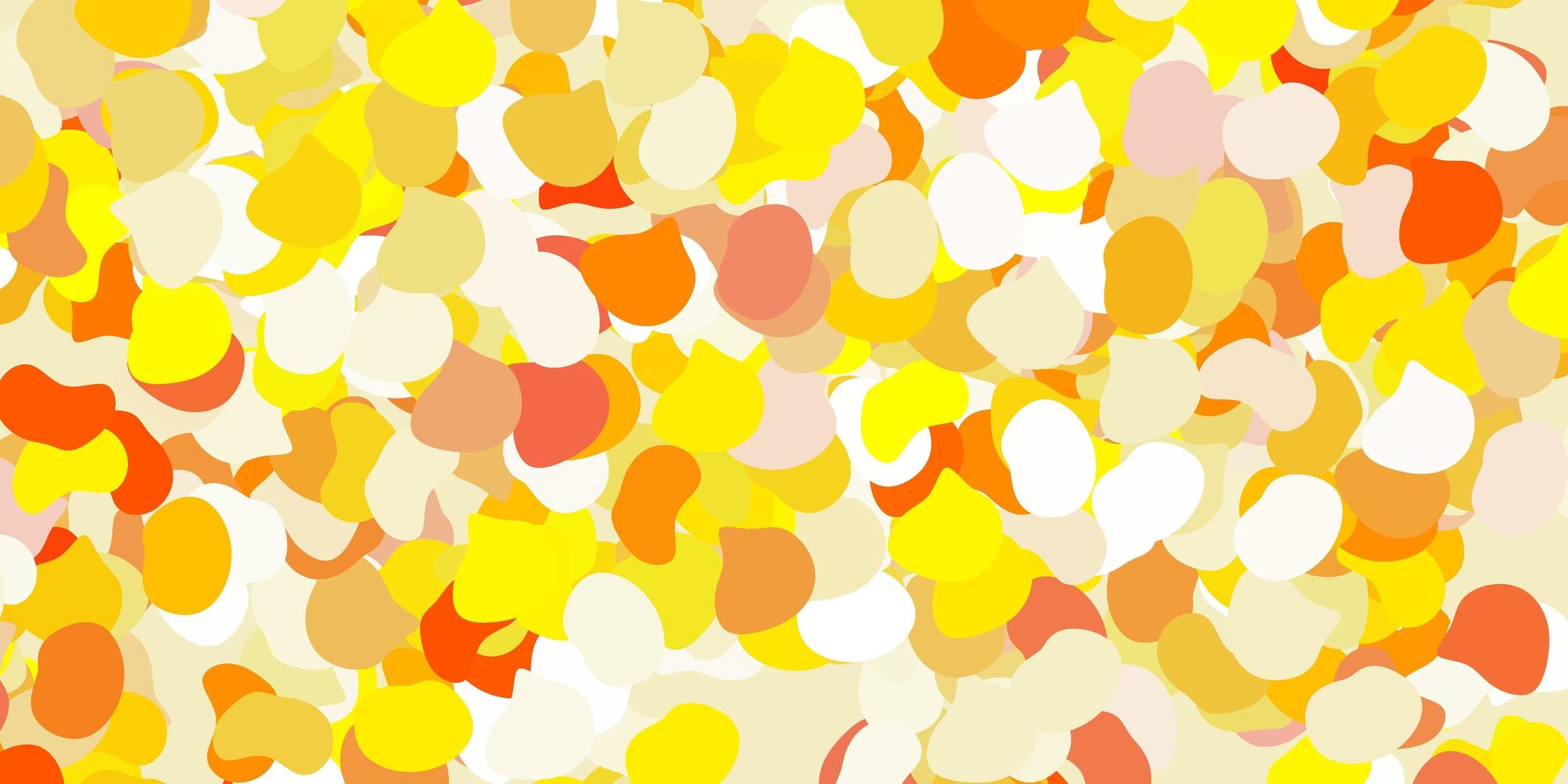 Light yellow vector template with abstract forms.