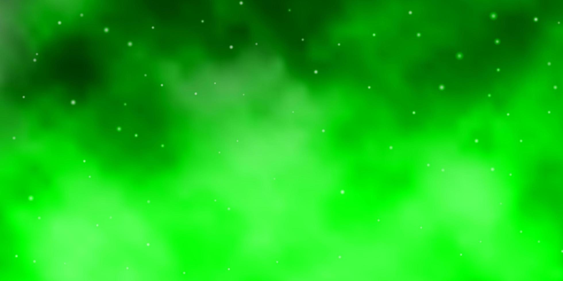 textura de vector verde claro con hermosas estrellas.
