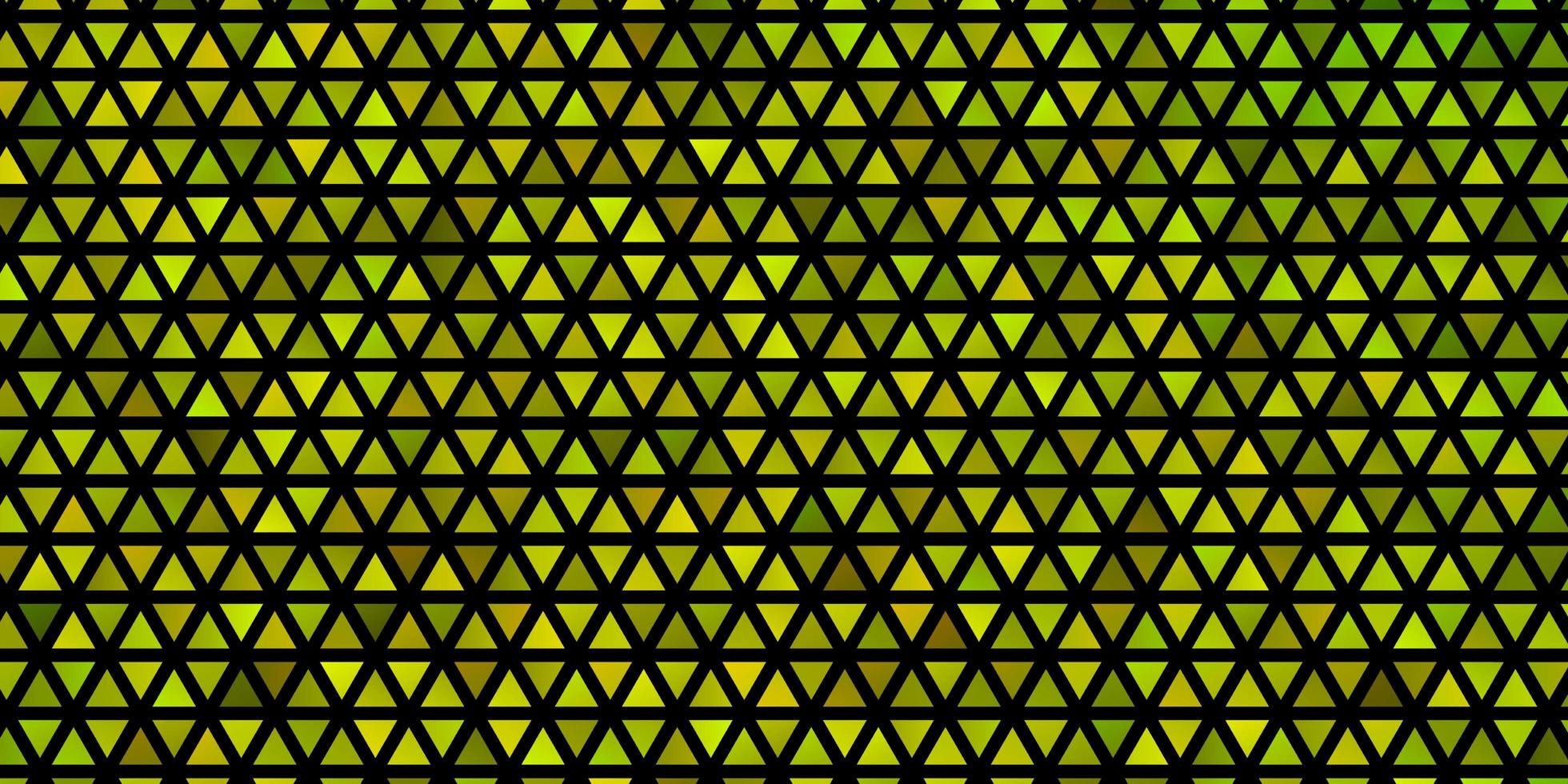 Light Green, Yellow vector template with crystals, triangles.