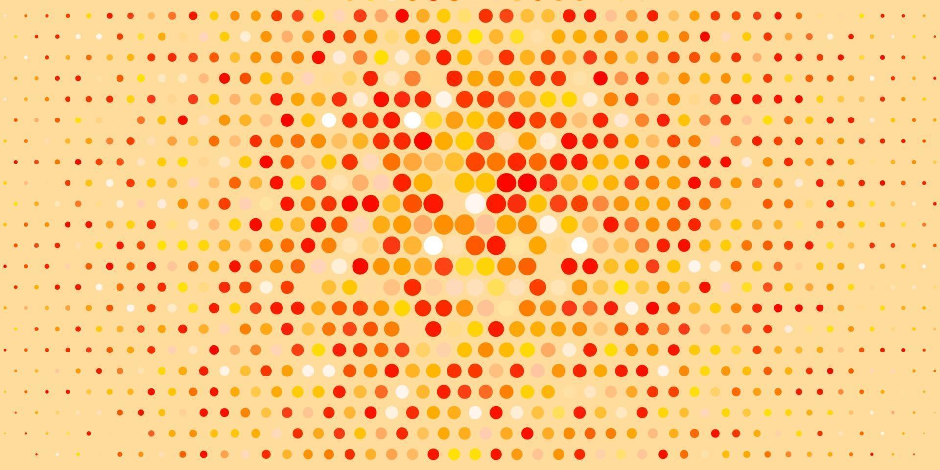 Light Orange vector texture with disks.