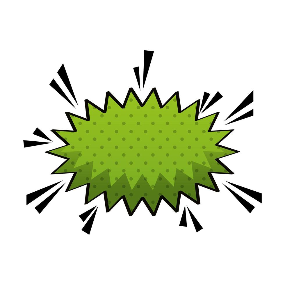 explosion pop art style icon vector