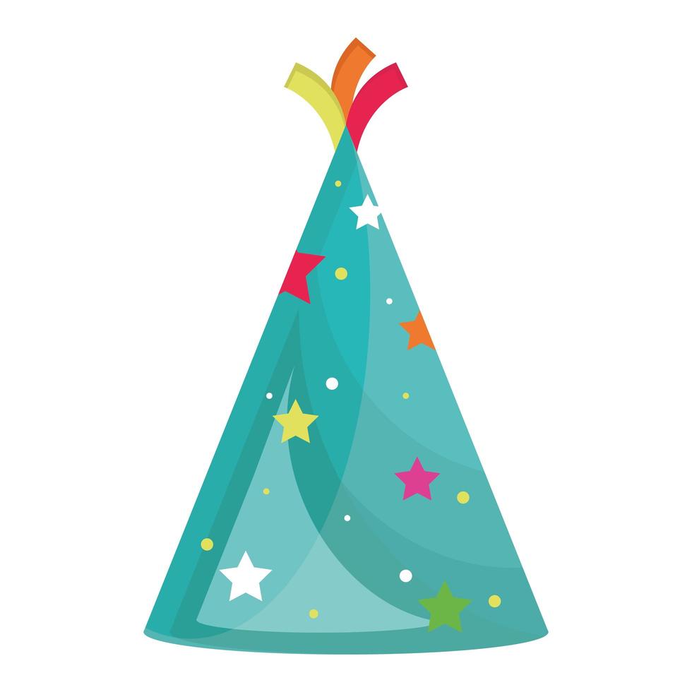 party hat cone happy birthday icon vector