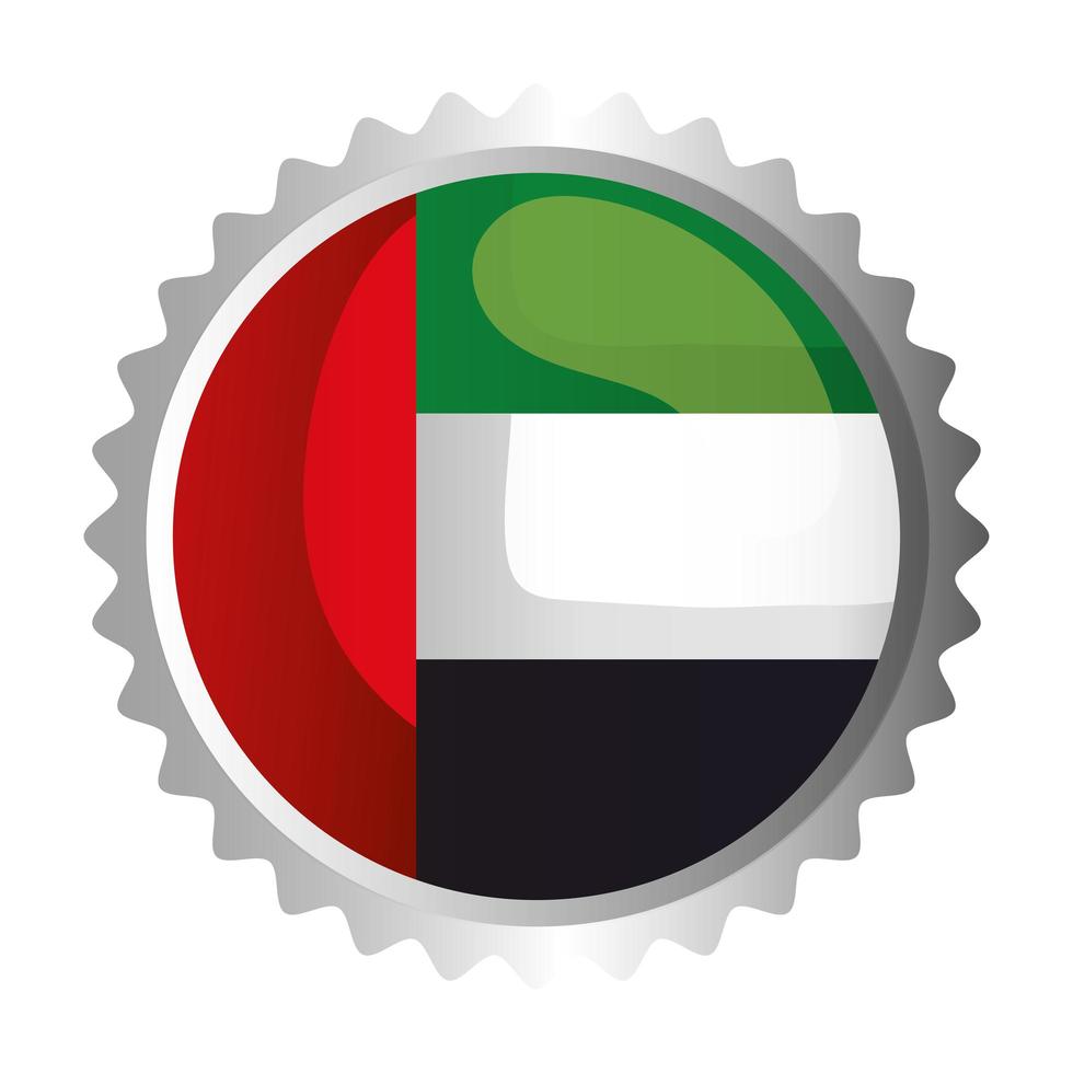 Uae national day seal stamp vector design