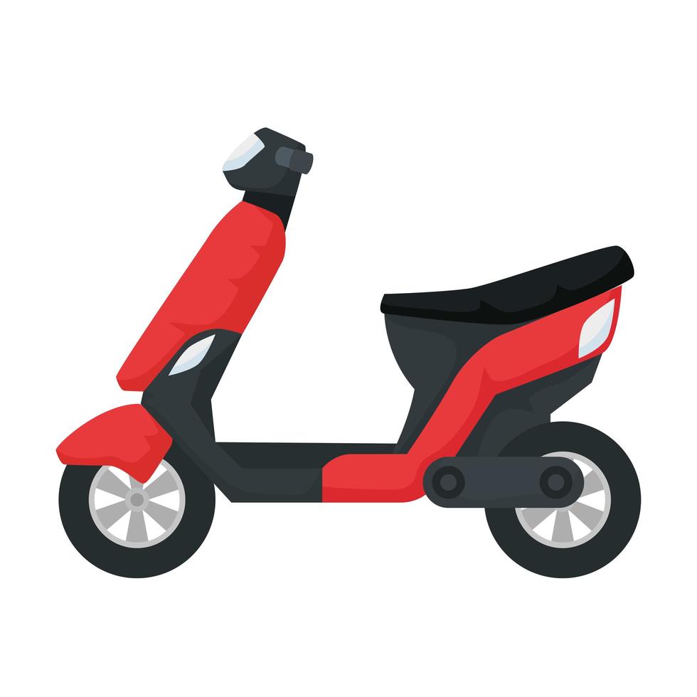 scooter, motocicleta, vehículo, aislado, icono vector