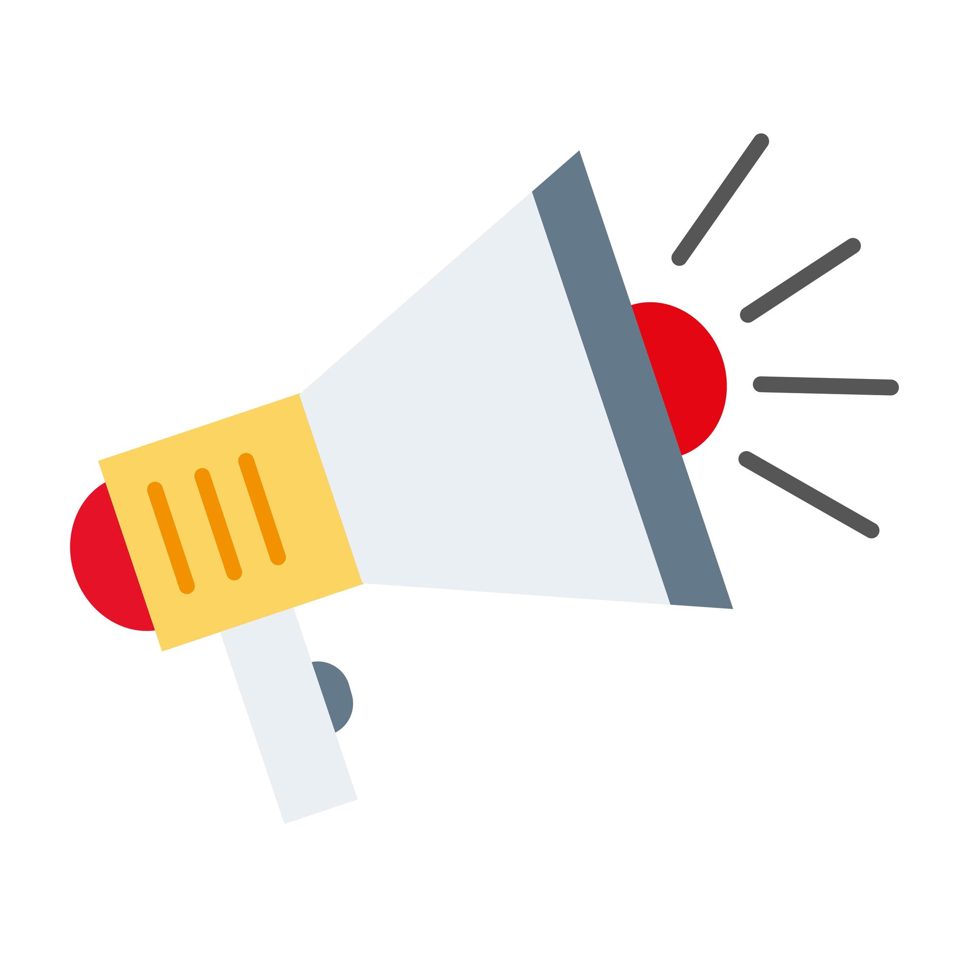 megaphone sound flat style icon 1931827 Vector Art at Vecteezy