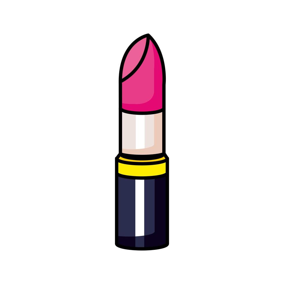 lipstick pop art style icon vector
