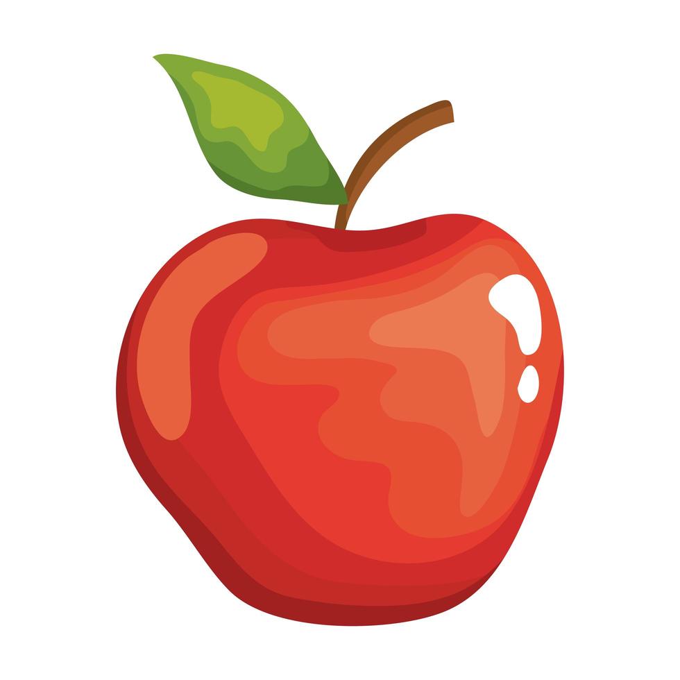 diseño de vector de icono de fruta de manzana