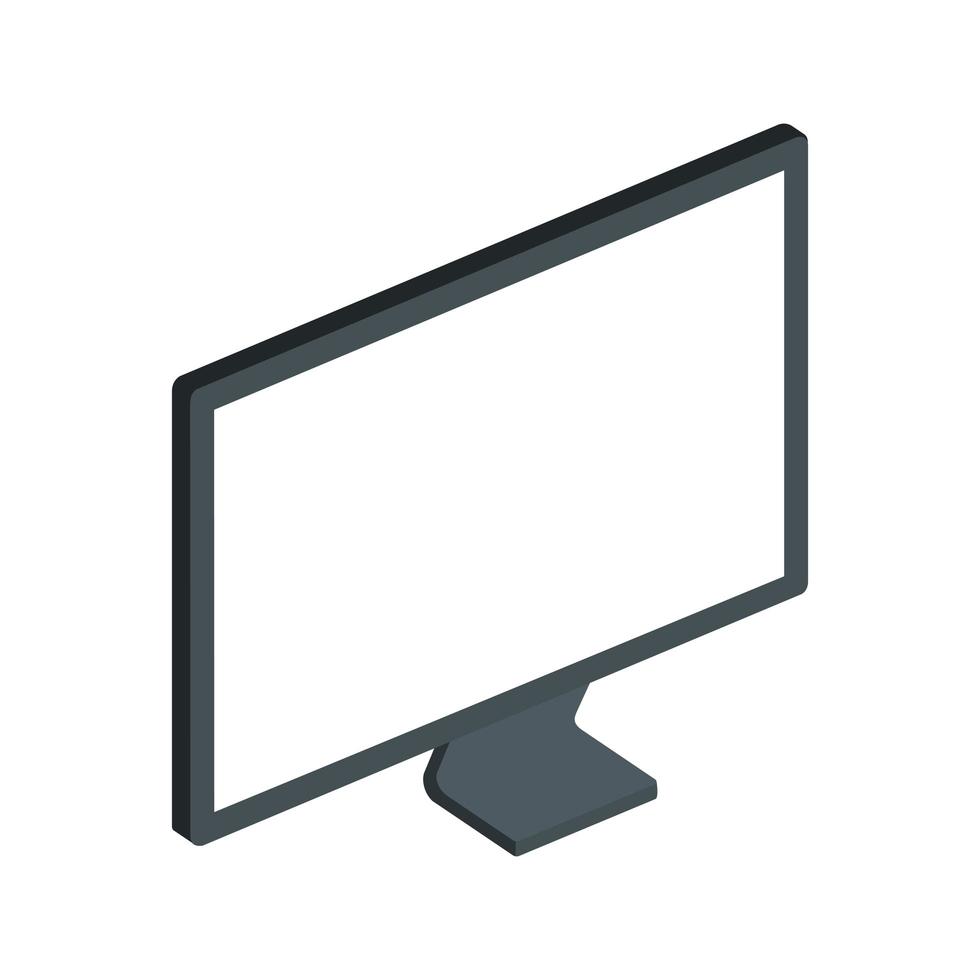 computer desktop device isolated icon vector