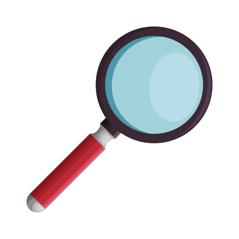 search magnifying glass isolated icon vector