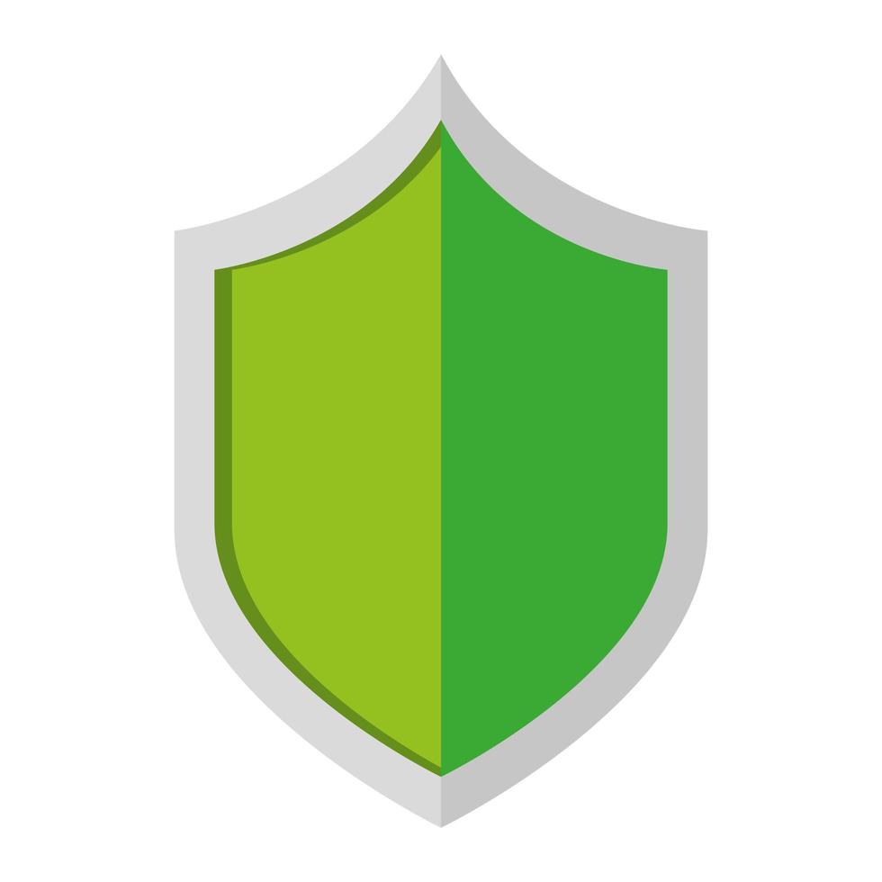 Escudo de seguridad guardia icono aislado vector