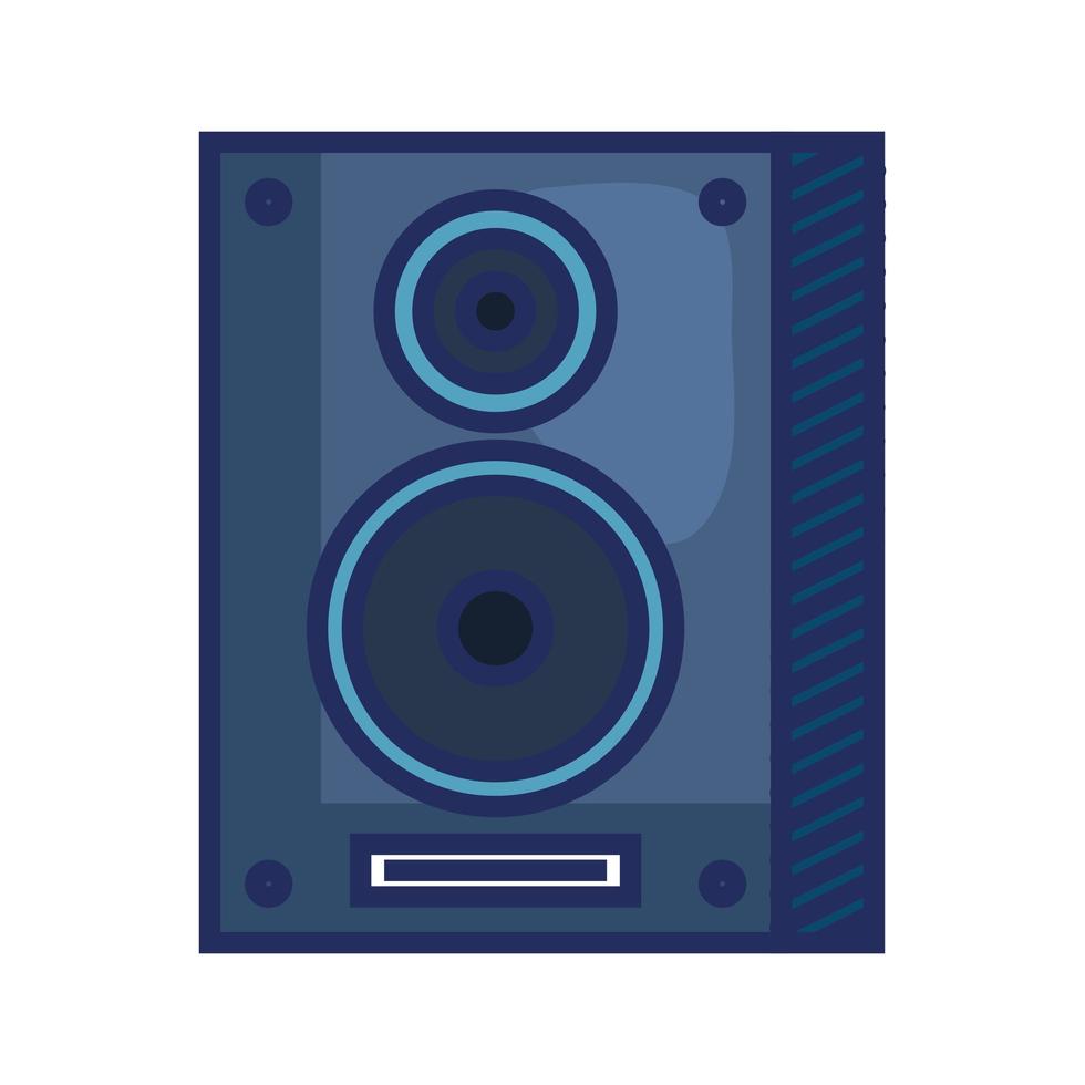 speaker column musical element icon vector