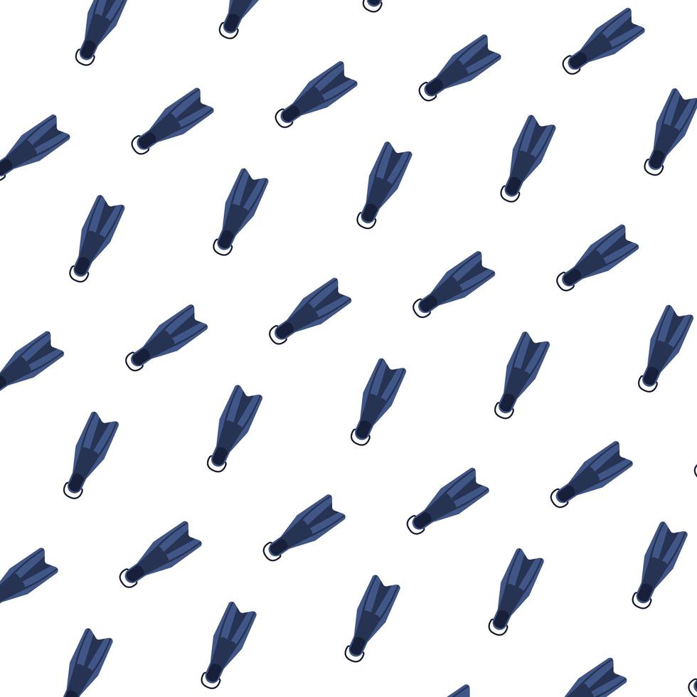 diving fins equipment pattern background vector