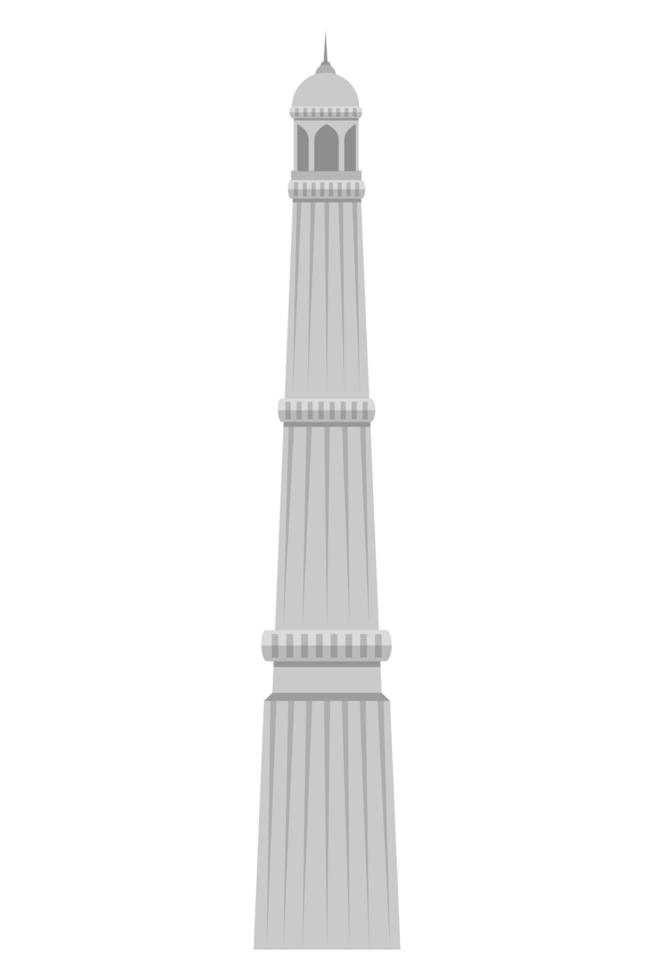 jama masjid famous building icon vector