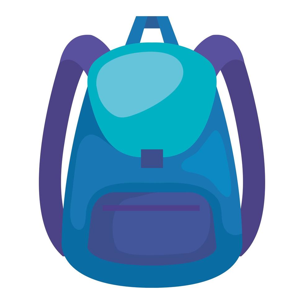 school bag supply isolated icon vector