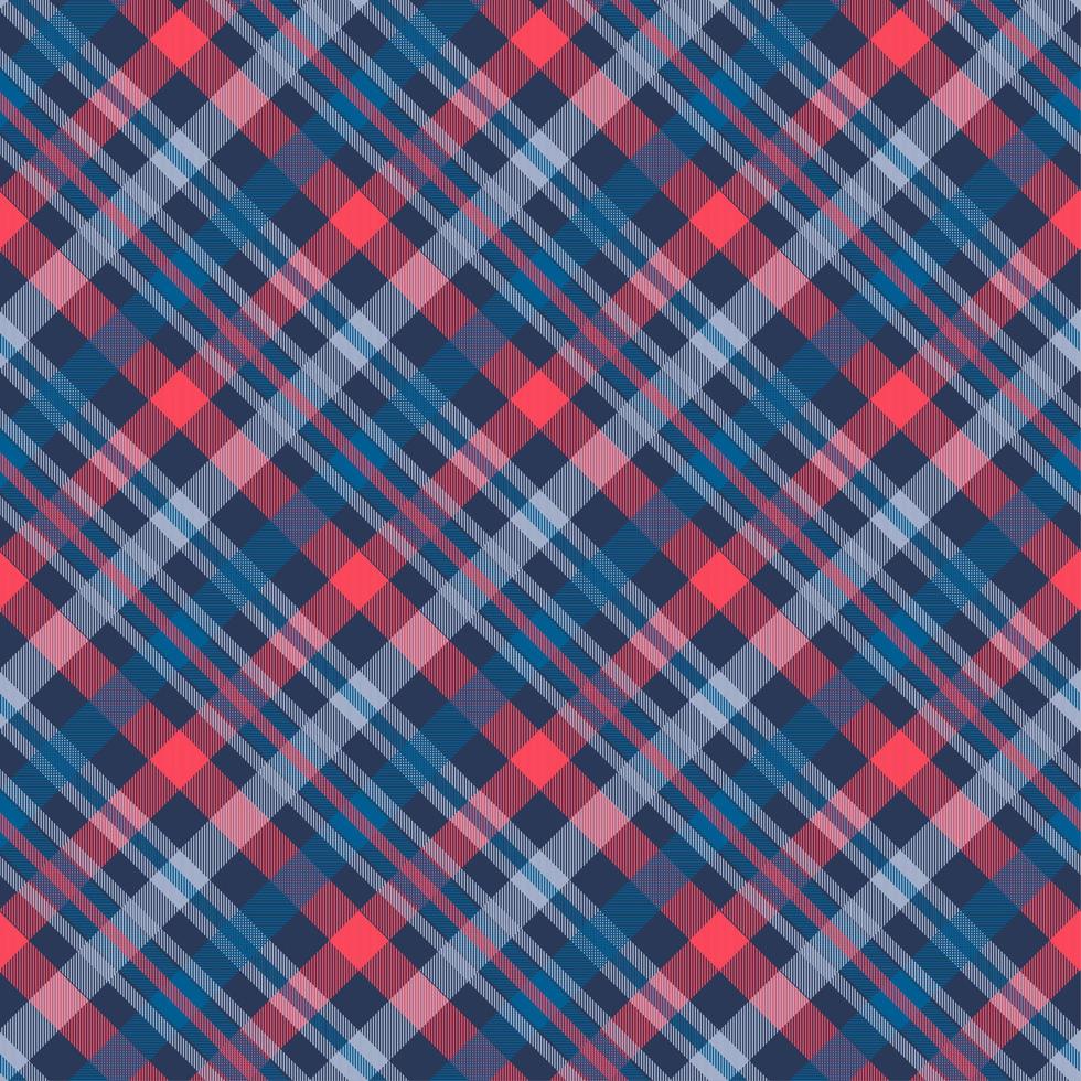 Tattersall material color seamless vector pattern