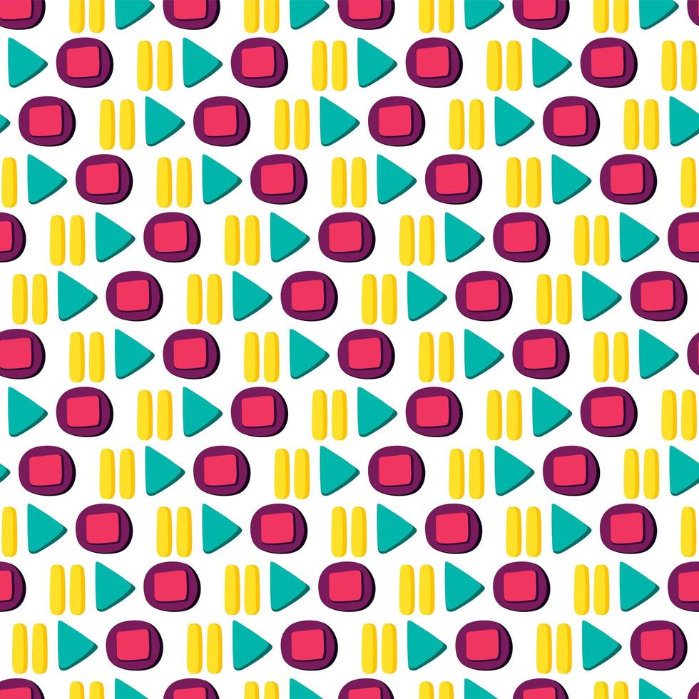 Media player buttons flat seamless pattern vector