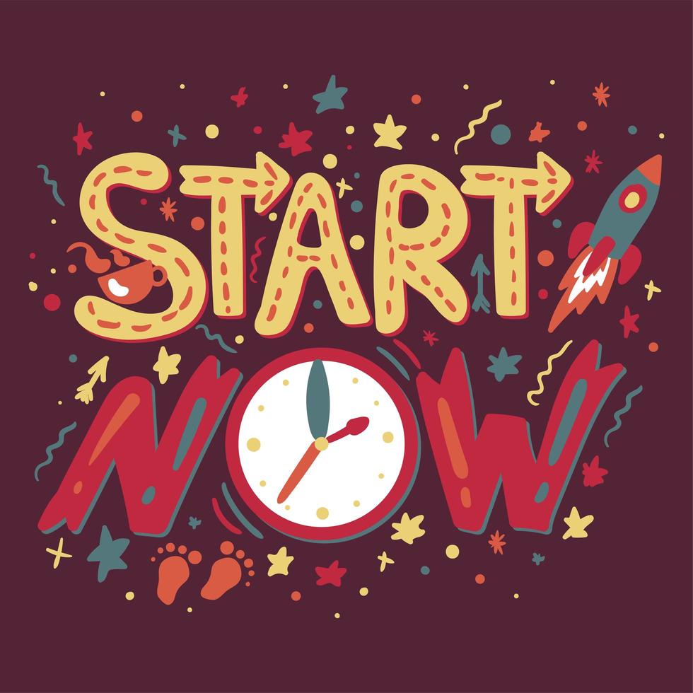 Time management hand drawn vector illustration