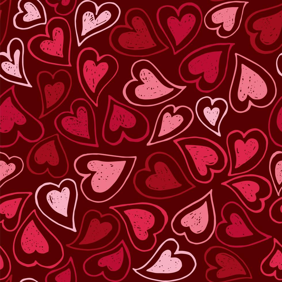 Seamless Hearts Pattern vector