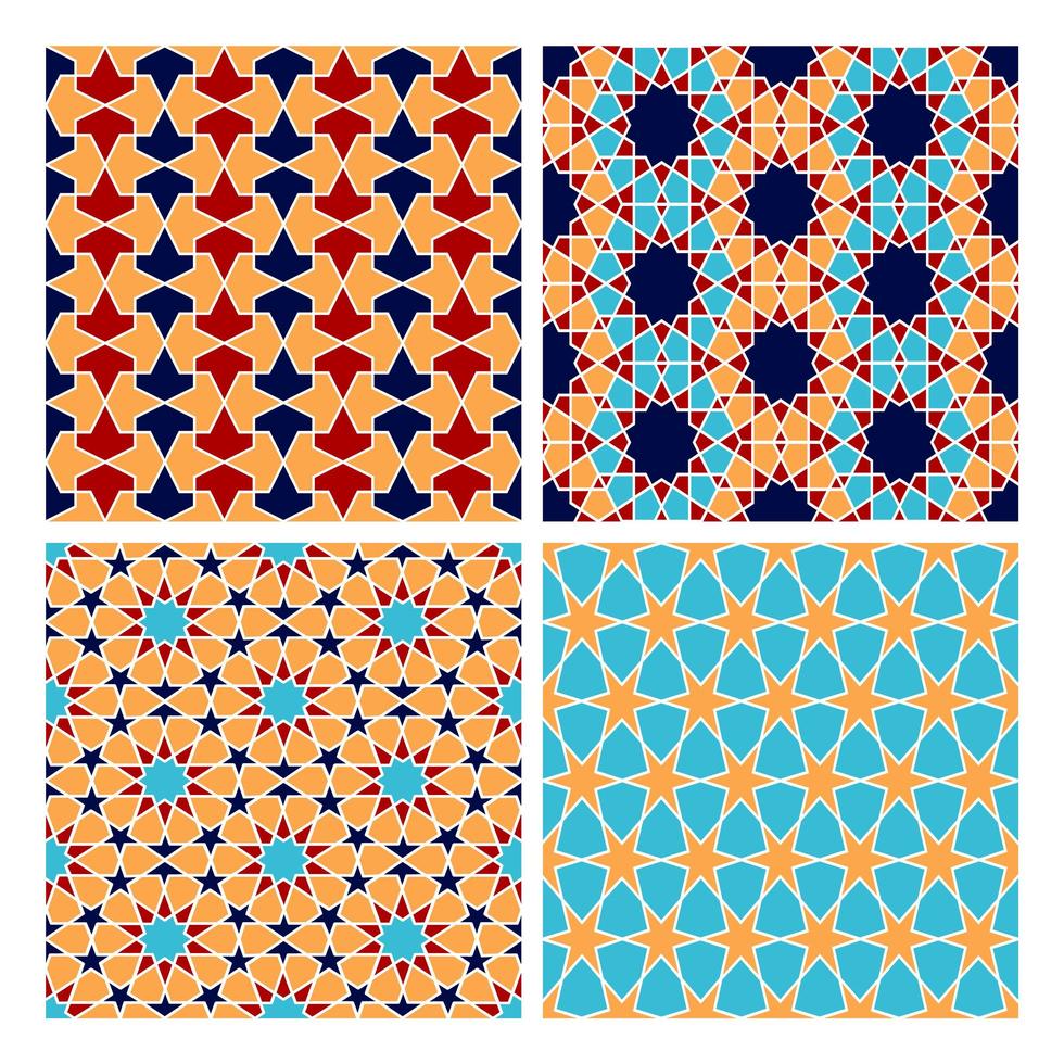 Islamic geometry pattern vector