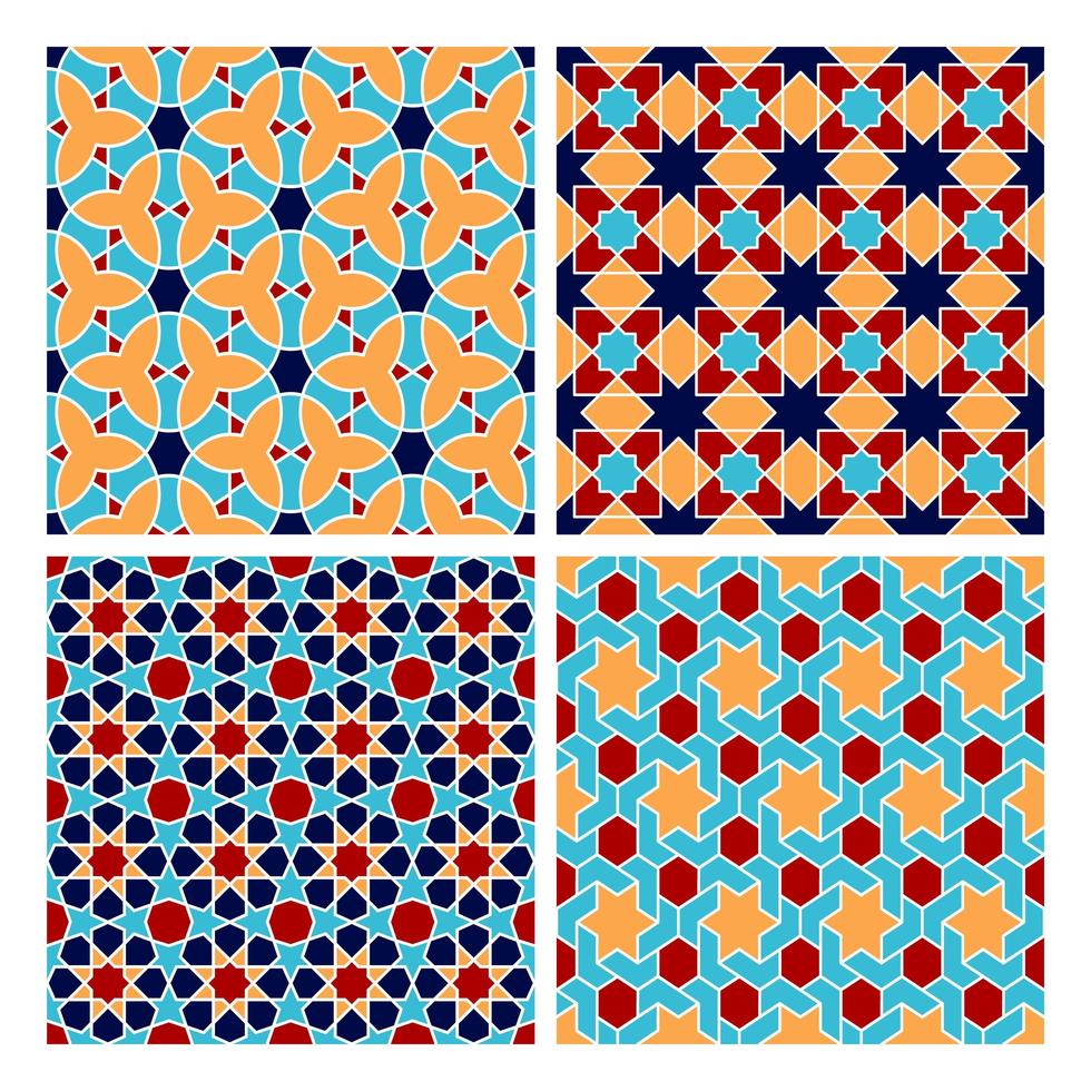 Islamic geometry pattern vector