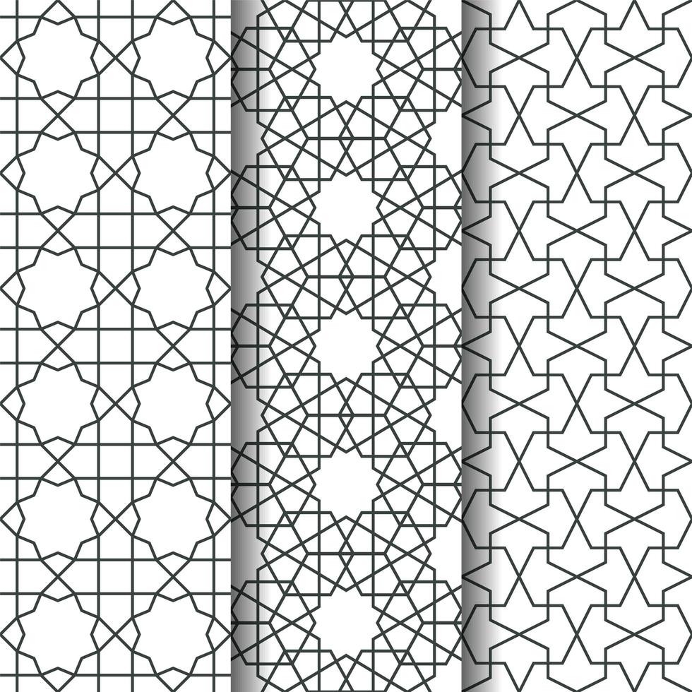 Islamic geometry pattern vector