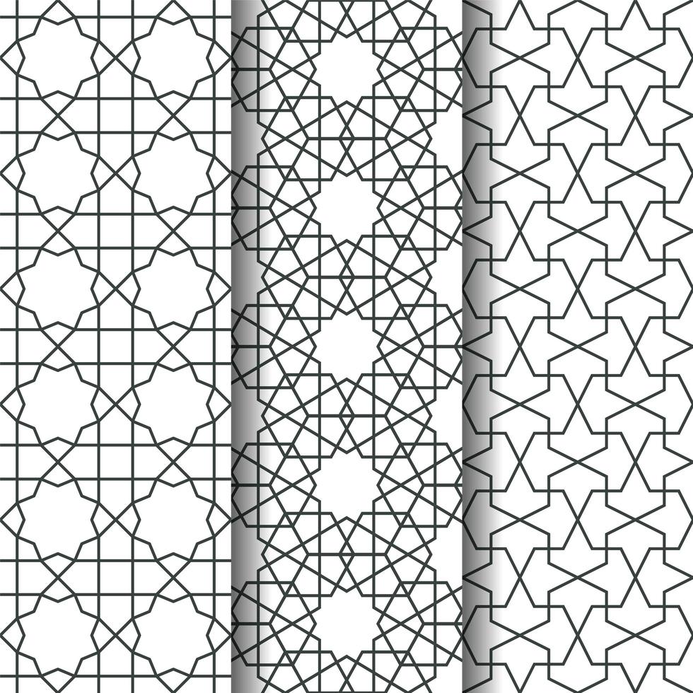 Islamic geometry pattern vector