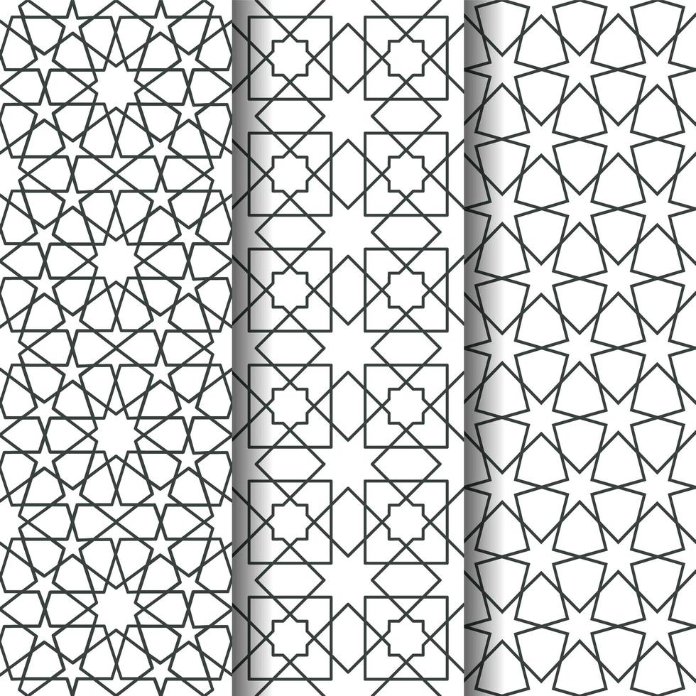 Islamic geometry pattern vector