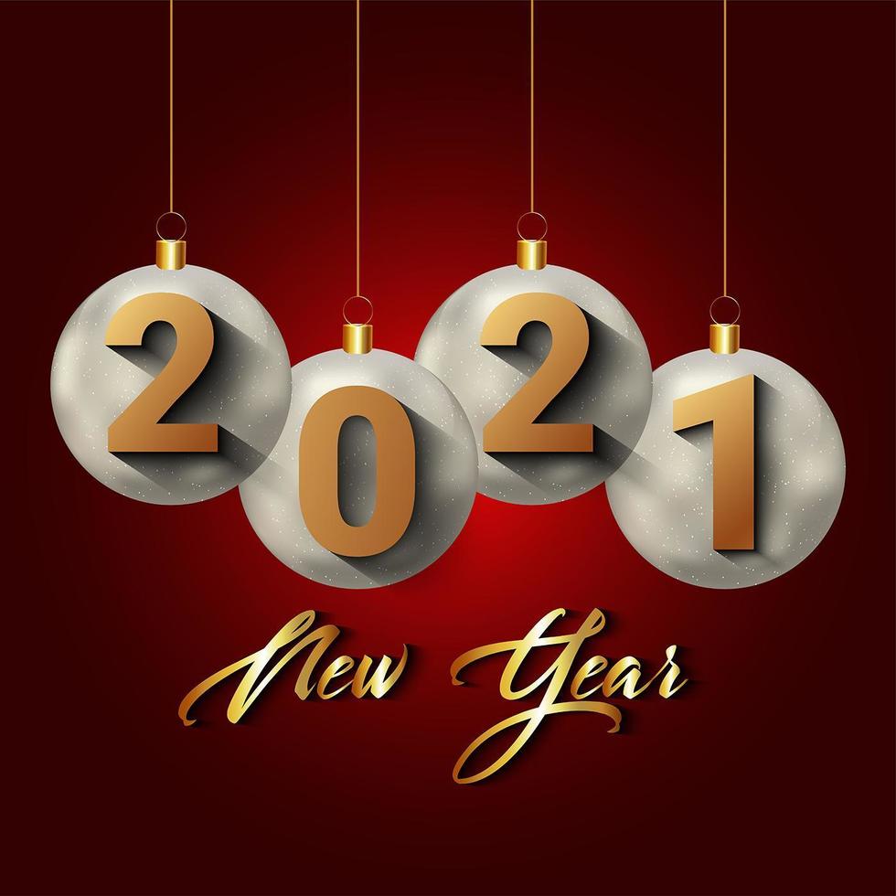 Creative background for 2021 happy new year vector