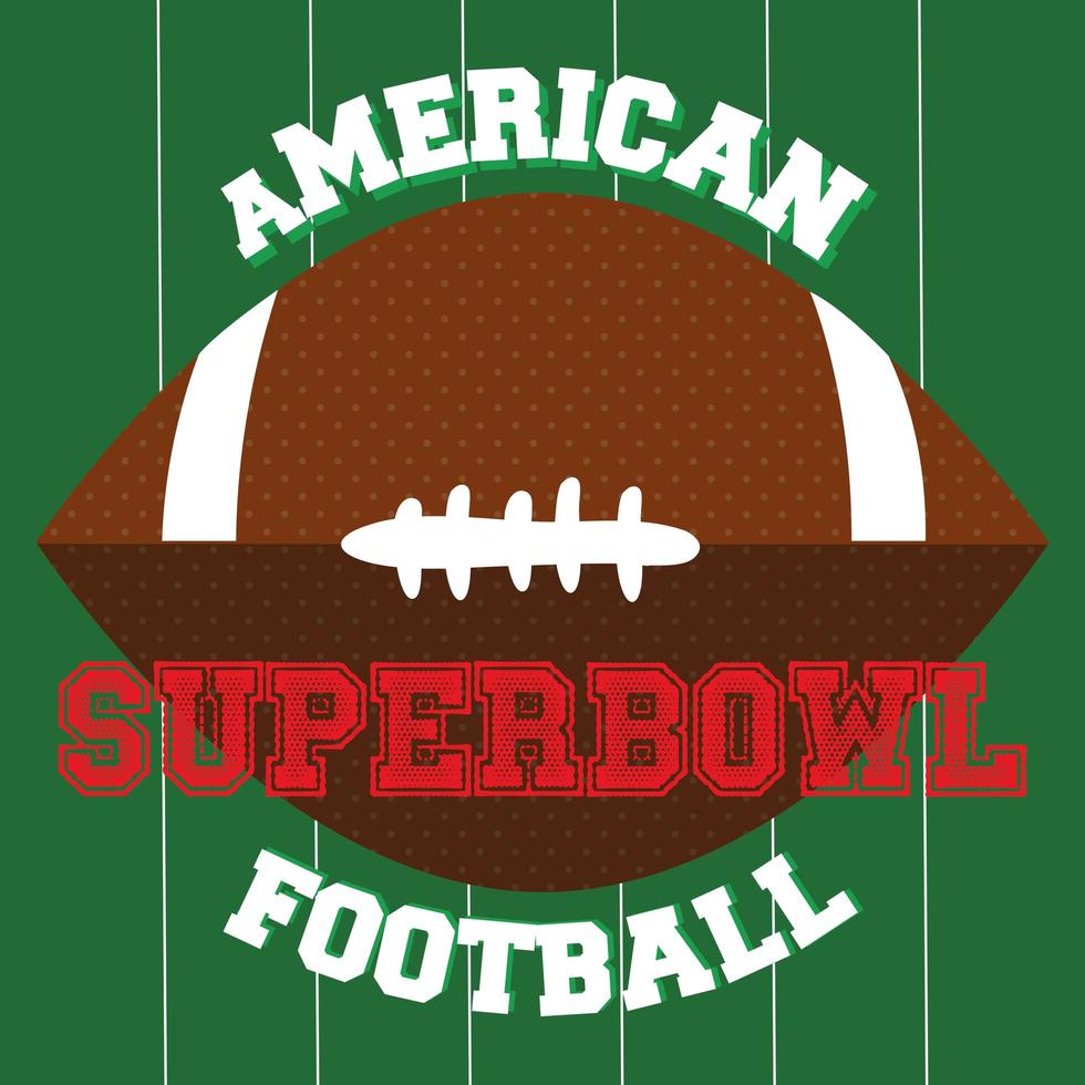 American football sport design with football vector