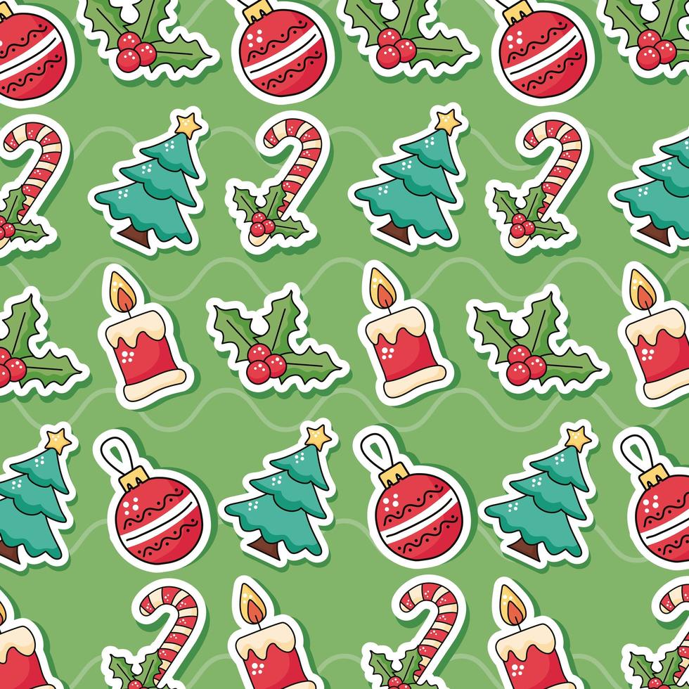 Christmas pattern background vector