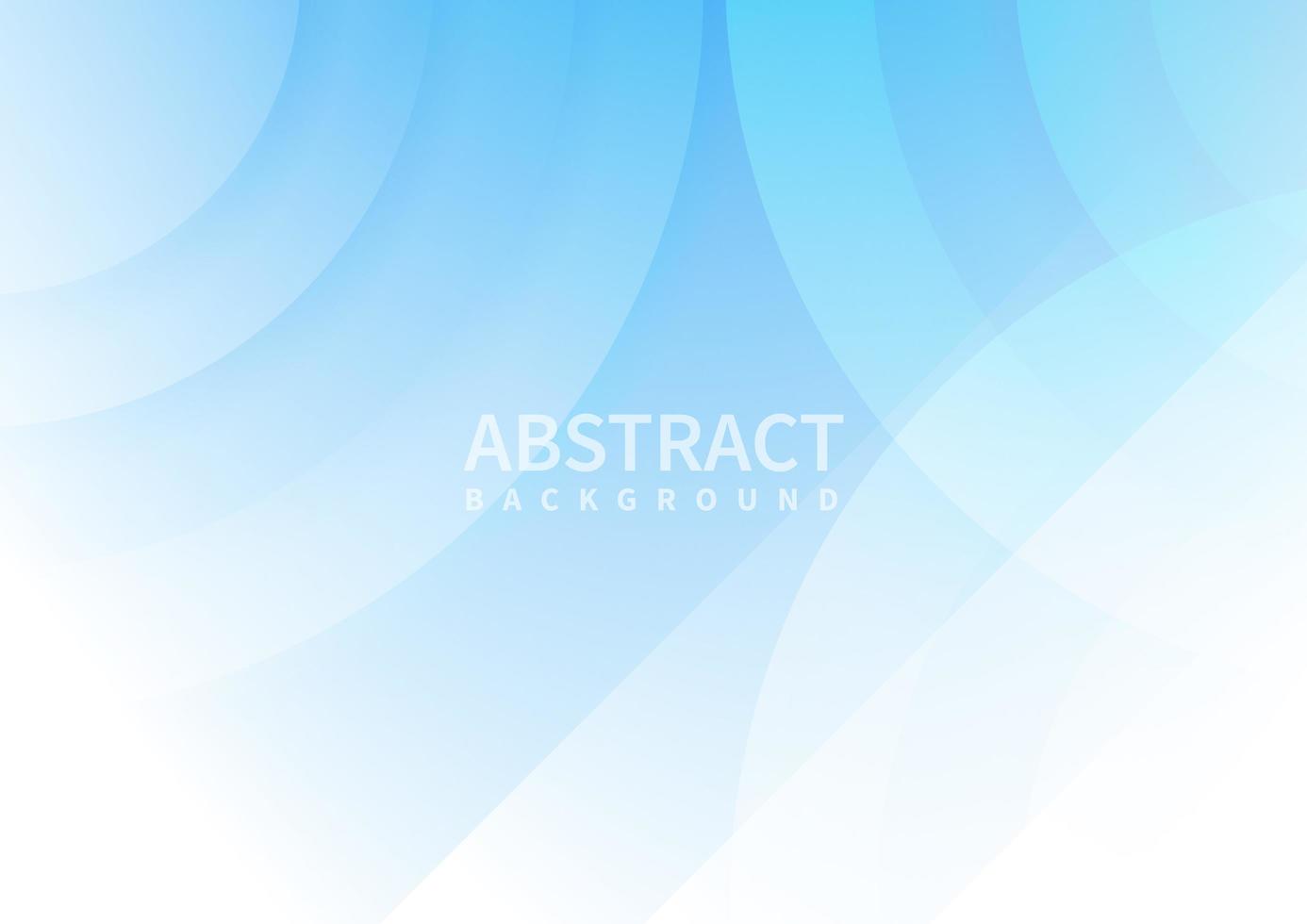 Abstract light blue circles overlapping with on white background. vector