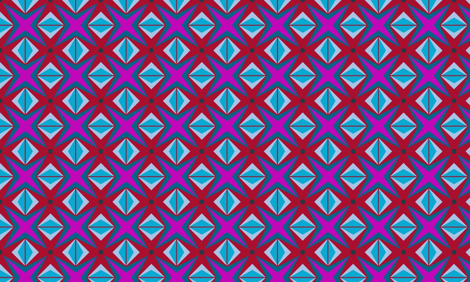 Red and Pink Pattern Vector Illustration. Element. Colorful Pattern with cyan background
