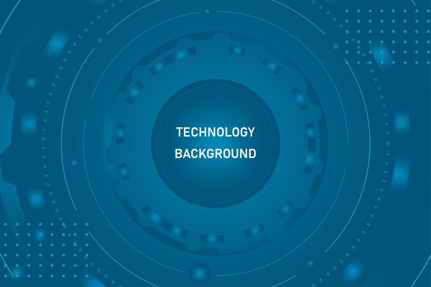 Abstract technology blue background vector