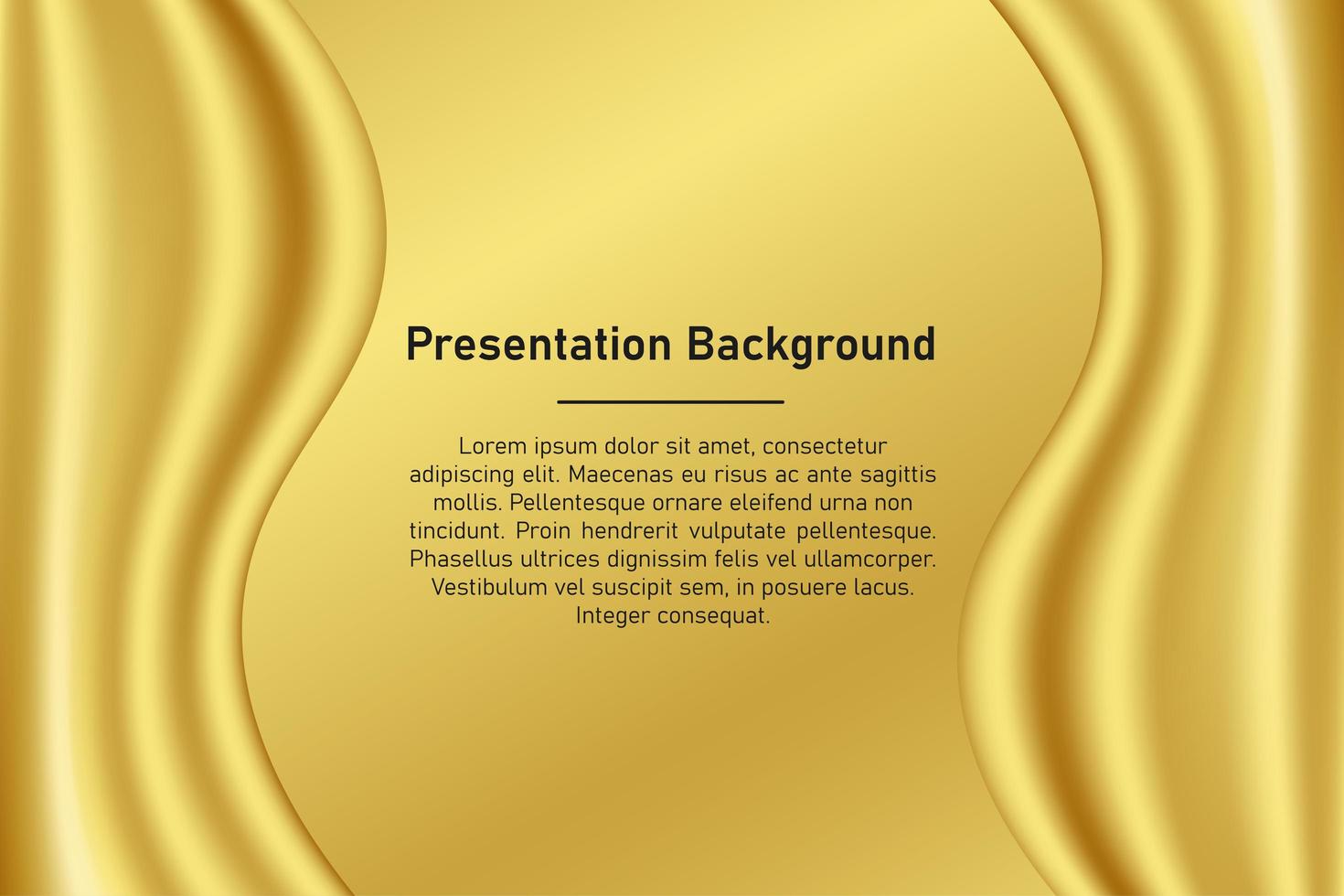 Gold wave background vector