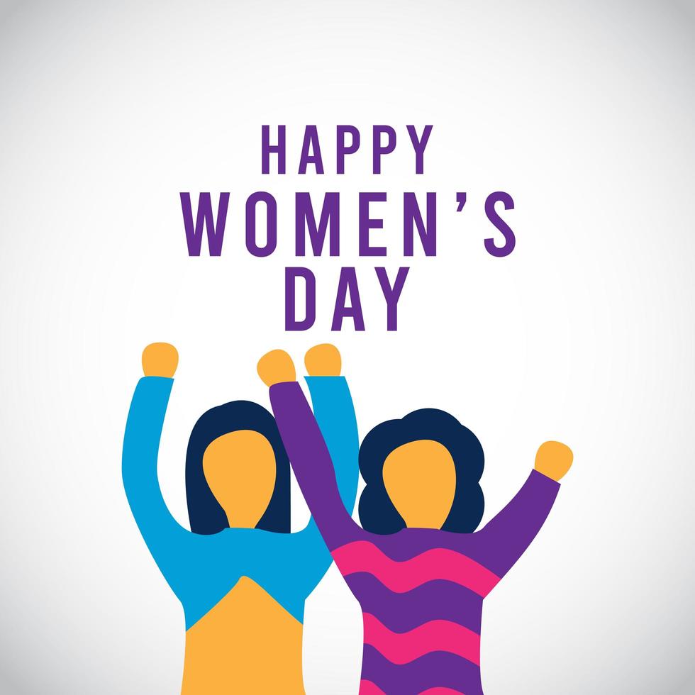 Happy Women's Day Celebration Vector Template Design Illustration