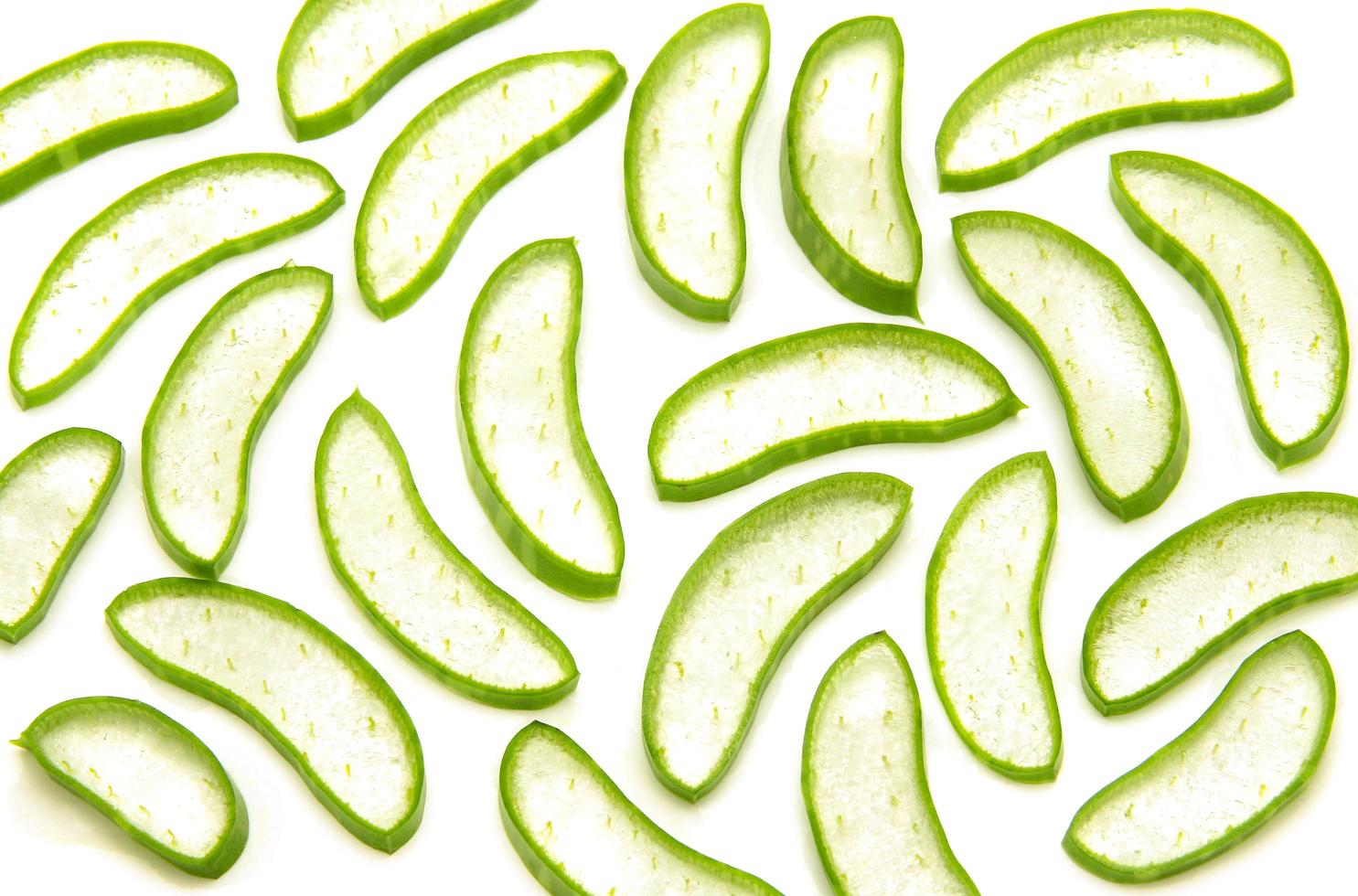 Aloe vera slice pattern photo