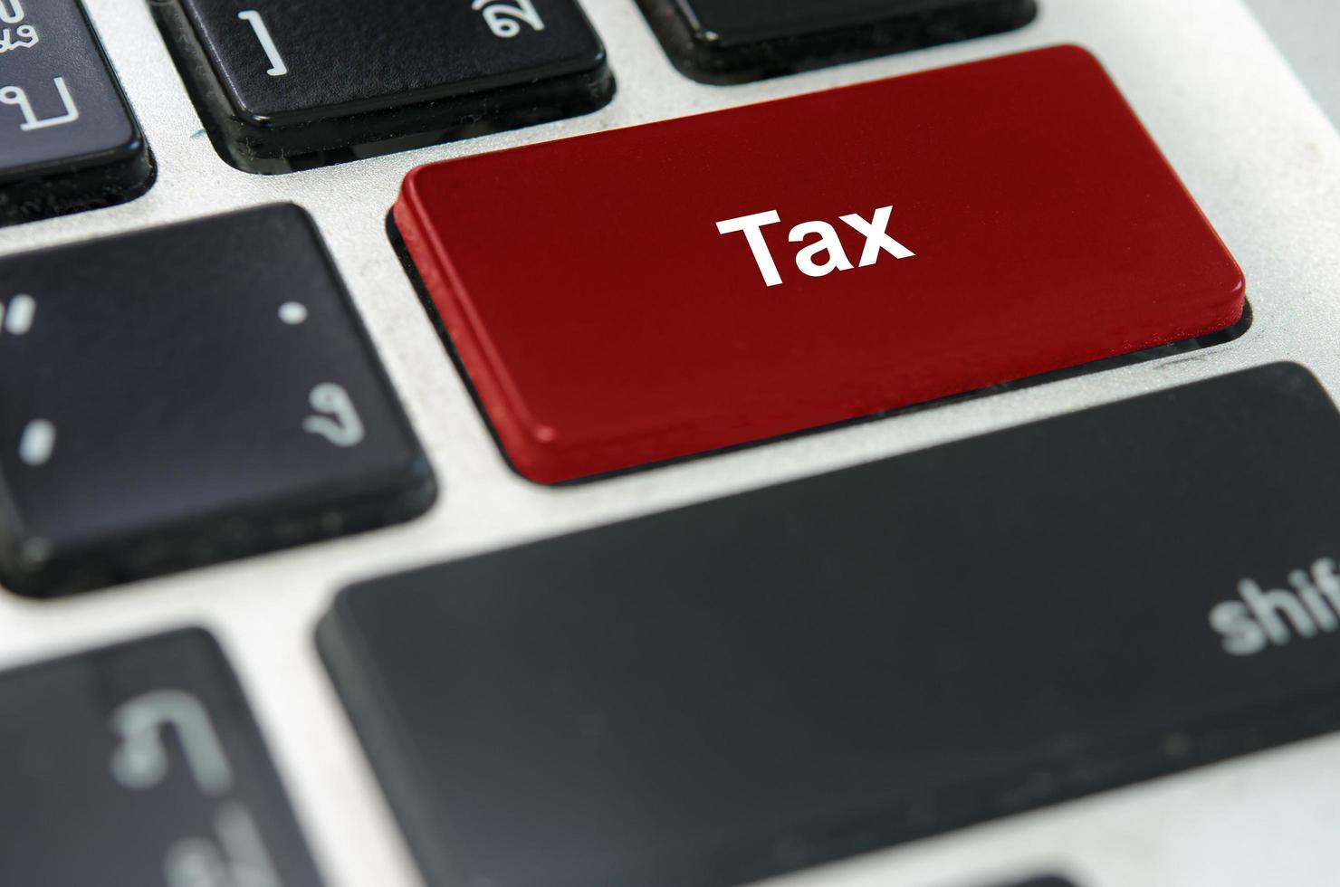 Tax button on a keyboard photo