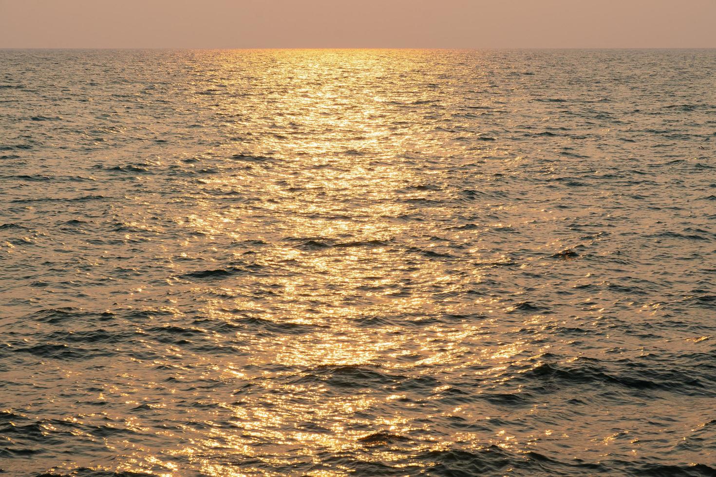 Sunset over the sea photo