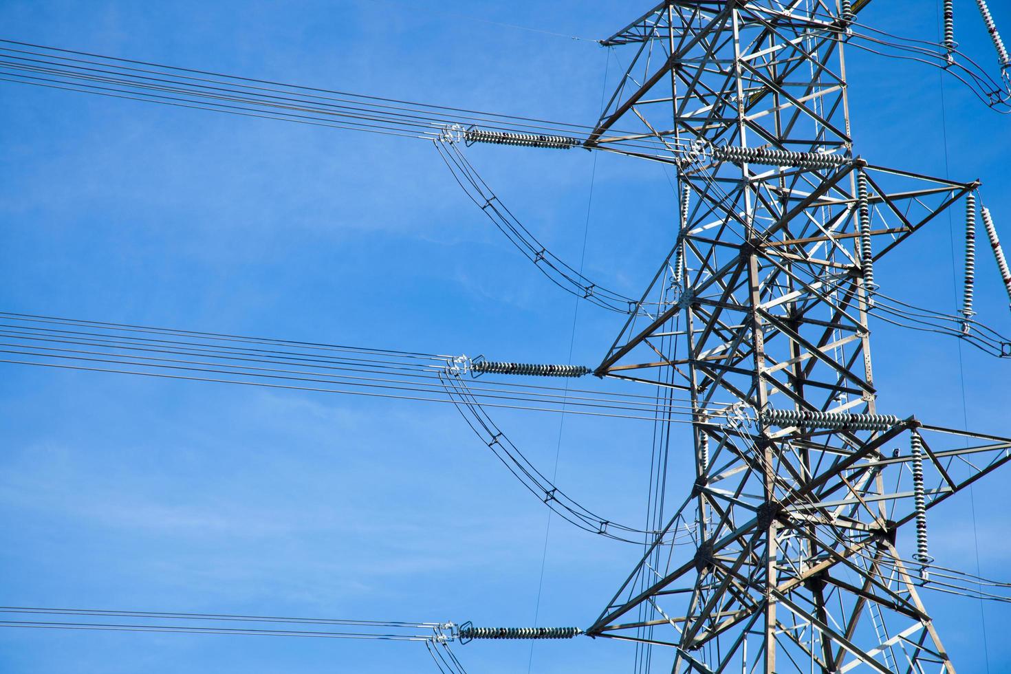 High voltage tower in Thailand photo