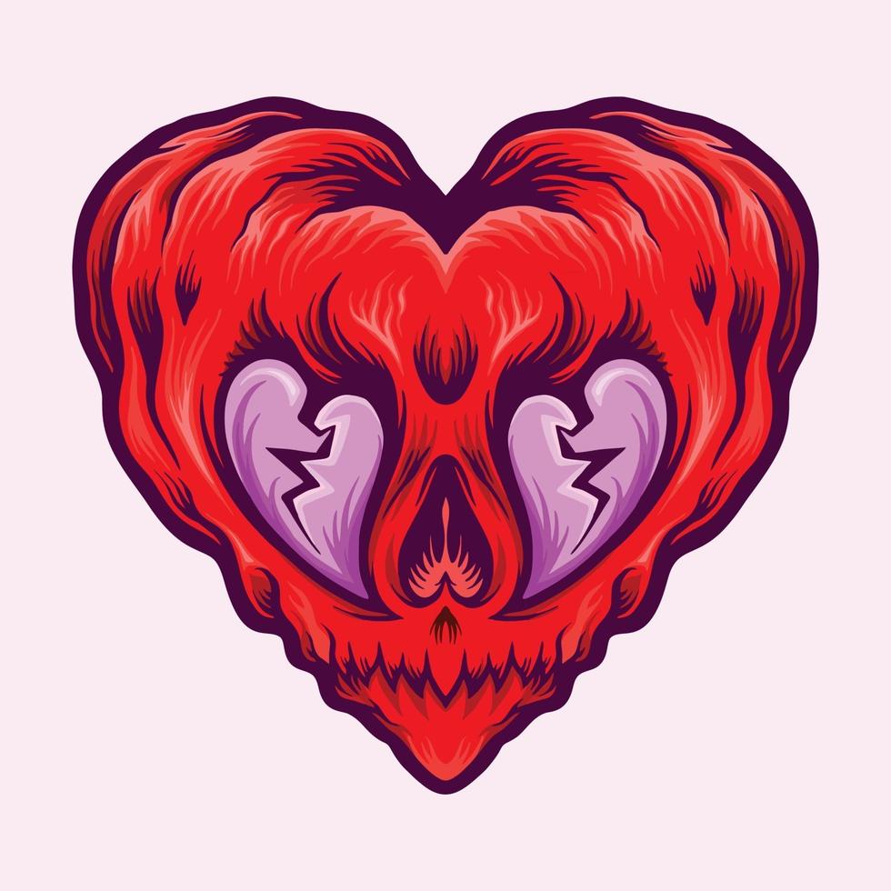 Isolated Heart Broken Valentine vector